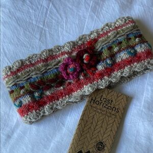Sundance Living Posie Headband Women Tan and Red
